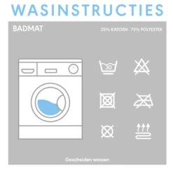 Sealskin Badmat Bandra 60x60cm Zwart -Thuis Badkamer 123 71