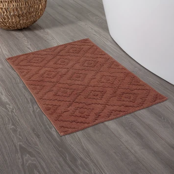 Sealskin Badmat Aztec 60x90cm Donkerroze 6 Sealskin Badmat Aztec 60x90cm Donkerroze - Afbeelding 4